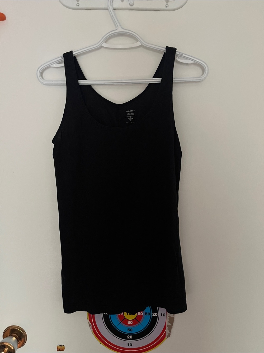 Old Navy Black Scoop Neck Tank Top
